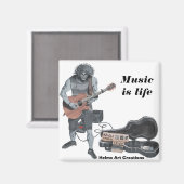 ゾンビギターミュージシャンライフマグネット マグネット (正面/裏面)