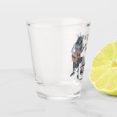ゾンビギターロックミュージシャンファンタジーアートショットグラス ショットグラス (左)