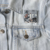 ゾンビギターロックミュージシャンファンタジーアートボタン 缶バッジ (インサイチュ)