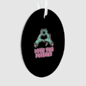 ゾンビクラシックーハート – スケルトンと手 オーナメント (正面)