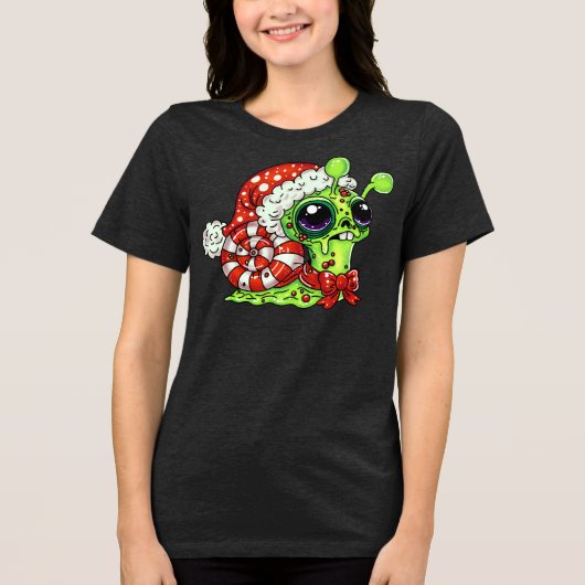 ゾンビクリスマスカタツムリ トライブレンドＴシャツ (正面)