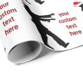 ゾンビクリスマスカッコいいカスタムホラーホリデイ ラッピングペーパー (ロールコーナー)