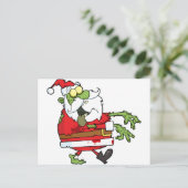 ゾンビクリスマスサンおもしろいタ シーズンポストカード (スタンド正面)