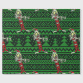 ゾンビクリスマスサンタ ラッピングペーパー (フラット)