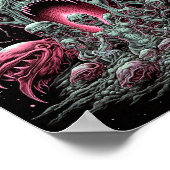 ゾンビクリーチャーSFホラーアート ポスター (角)