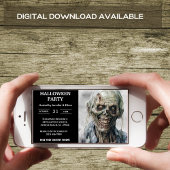 ゾンビクリーピーハローウィンパーティ招待状 招待状