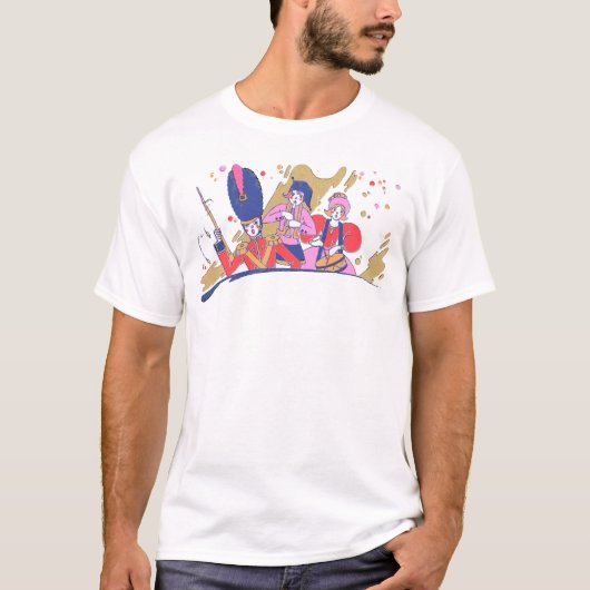ゾンビクルー専攻のとメサライズされたドラム Tシャツ (正面)