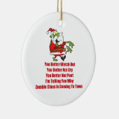 ゾンビクロース(緑) セラミックオーナメント (右)