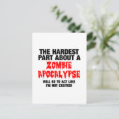 ゾンビクールデザイン ポストカード (スタンド正面)