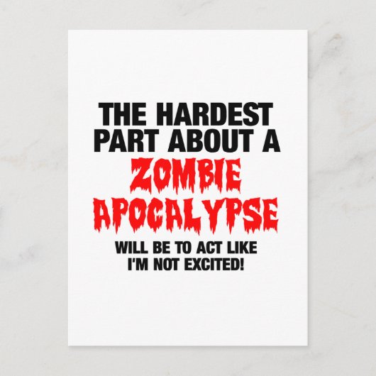 ゾンビクールデザイン ポストカード (正面)