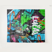 ゾンビグラフィティルームデコールモノグラムタペストリー タペストリー (正面(横))