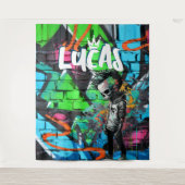 ゾンビグラフィティルームデコールモノグラムタペストリー タペストリー (正面)