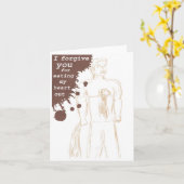 ゾンビグリーティングカード カード (黄色い花)