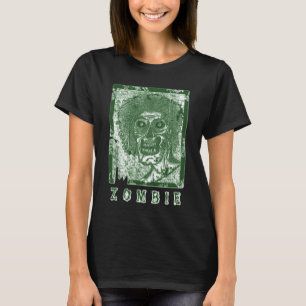ゾンビグリーンホワイト動揺して Tシャツ