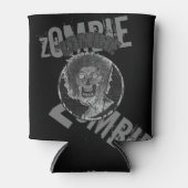 ゾンビグレー/ブラック動揺してルックグラフィック 缶クーラー (正面)