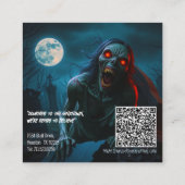 ゾンビグールアミューズメントパーク スクエア名刺 (裏面)