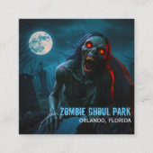 ゾンビグールアミューズメントパーク スクエア名刺 (正面)