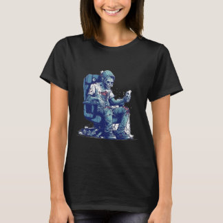 ゾンビゲーマーハロウィンコスチュームゲームビデオゲームC Tシャツ