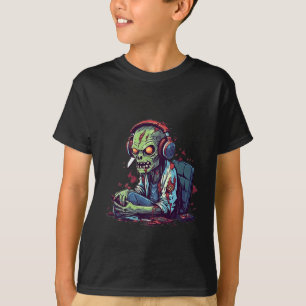 ゾンビゲーマーハロウィンコスチューム ゲーミングビデオゲームC Tシャツ