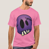 ゾンビコン顔 – 紫 Tシャツ (正面)