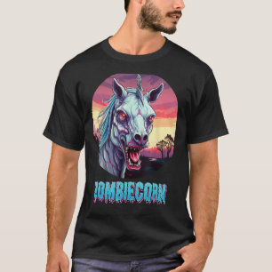 ゾンビコーンゾンビユニコーンI愛Brainbowsパンクハ Tシャツ