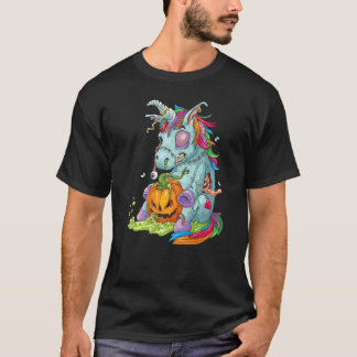 ゾンビコーン ゾンビ ユニコーン ハロウィン コスチューム パンプキン Tシャツ