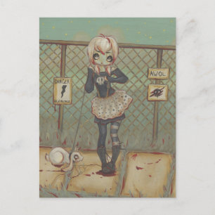 ゾンビゴスガールのかわいいポストカード 不死のジャカロープ ポストカード