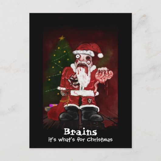 ゾンビサンタハガキ シーズンポストカード (正面)
