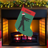 ゾンビサンタハットホラー映画カスタム スモールクリスマスストッキング