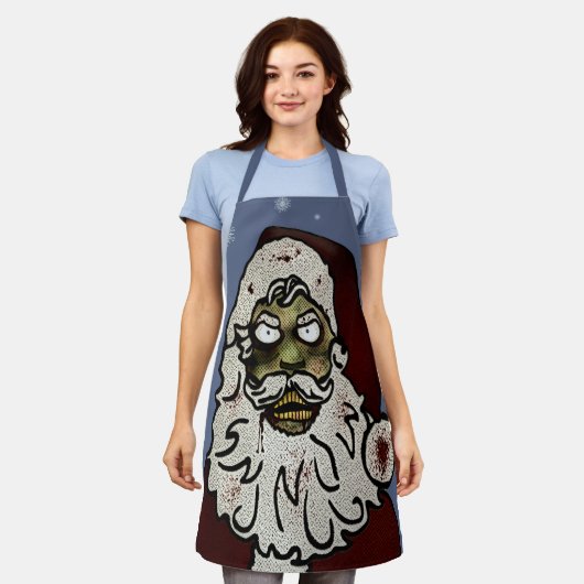 ゾンビサンタ エプロン (着用した状態)