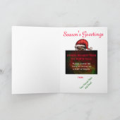 ゾンビサンタ – グリーティングカード シーズンカード (内部)