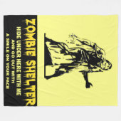 ゾンビシェルター フリースブランケット (正面(横))