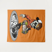 ゾンビスケーターカスタムカラータペストリー タペストリー (正面(横))