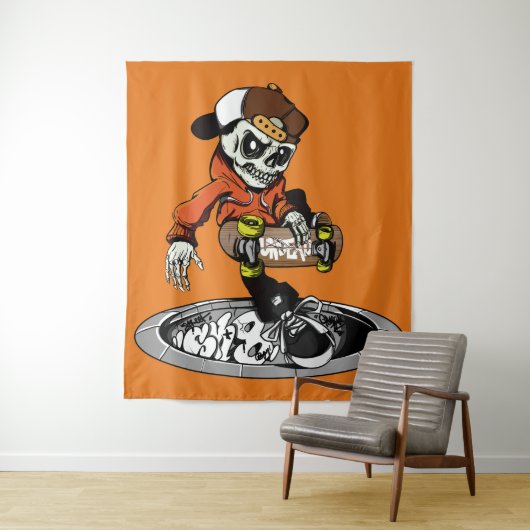 ゾンビスケーターカスタムカラータペストリー タペストリー (インサイチュ)