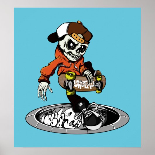 ゾンビスケーターカスタムカラーポスター ポスター (正面)