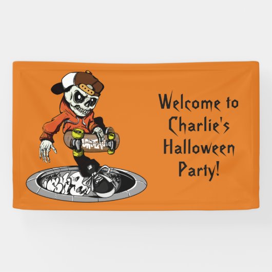 ゾンビスケーターカスタム文字&カラーバナー 横断幕 (横)