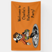 ゾンビスケーターカスタム文字&カラーバナー 横断幕 (縦)