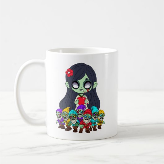 ゾンビスノーホワイト コーヒーマグカップ (左)