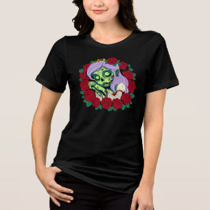 ゾンビスリーピング美しい トライブレンドＴシャツ