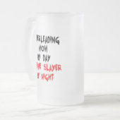 ゾンビスレヤーチアリーティングママ フロストグラスビールジョッキ (正面左)