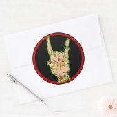 ゾンビズロックステッカー(旧バージョン) ラウンドシール (封筒)