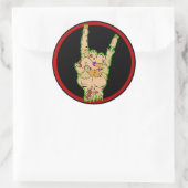 ゾンビズロックステッカー(旧バージョン) ラウンドシール (バッグ)