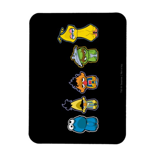 ゾンビセサミストリートキャラクター マグネット (縦)