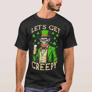 ゾンビセントパトリックスデイ面白いビールが不気味になる Tシャツ