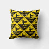 ゾンビゾーン、警告標識 クッション (裏面)
