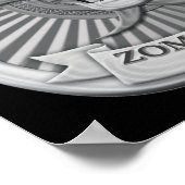 ゾンビタスクフォース – 軍曹バッジ ポスター (角)