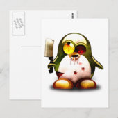ゾンビタックス(Linux Tux) ポストカード (正面/裏面)