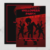 ゾンビダンスパーティーハロウィーン 招待状 (正面/裏面)