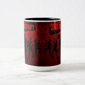 ゾンビダンスパーティーブラック&オレンジ ツートーンマグカップ (中央)