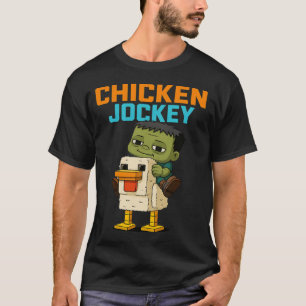 ゾンビチキンゾンビジョッキーピクセルおもしろいゲーマー Tシャツ
